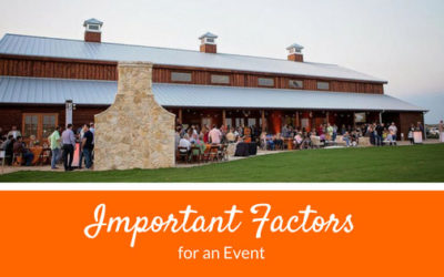 Important Factors for an Event